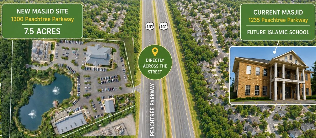 New Masjid Site — 1300 Peachtree Pkwy